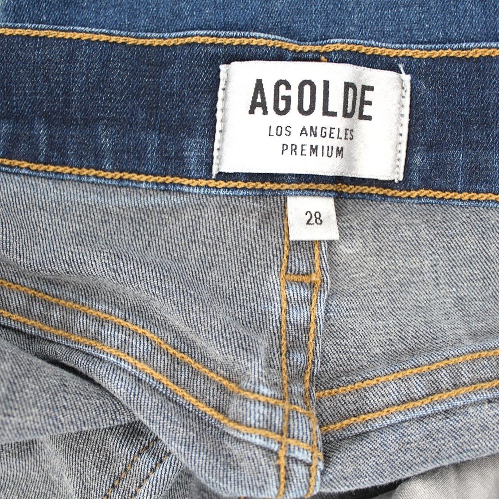 Agolde X Armour Vert Sophie Crop High Rise Jeans - Picture 10 of 12
